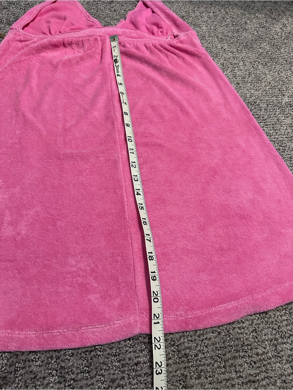 Elan Pink Terry Halter Cover-up Dress, Size L - Picture 8 of 10